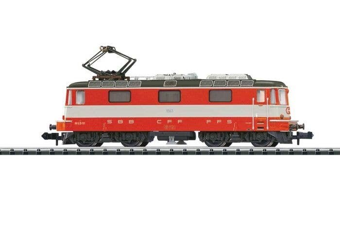 Class Re 4/4 II Electric - Sound and DCC-SX - Minitrix -- Swiss Federal Railways SBB 11141 (Era IV 1974, red, white, black), N, 