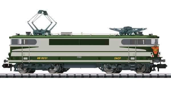 Class BB 9200 Electric - Sound and DCC-SX - Minitrix -- French State Railways SNCF BB 9231 (Era IV 1985, Arzens Scheme, green, w
