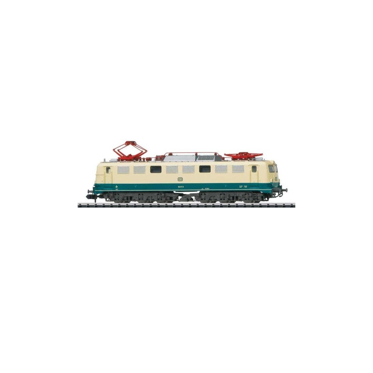 Class 150 Electric - Sound and DCC-SX - Minitrix -- German Federal Railroad DB 150 071-9 (Era IV 1978, ivory, Ocean Blue), N, Tr