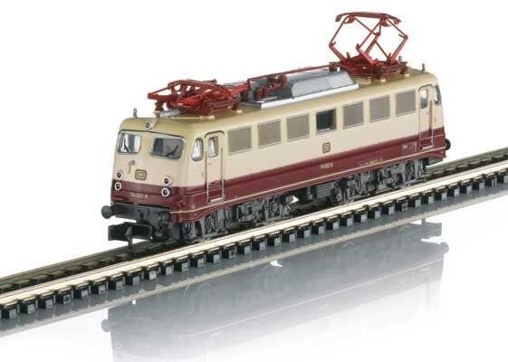 Class 114 Electric - Sound and DCC-SX - Minitrix -- German Federal Railroad DB 114 502-8 (Era IV 1988, beige, red), N, Trix 1626