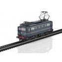 Class 1100 Electric - Sound and DCC -- Dutch State Railways NS 1108 (Era IV 1970s, black, white, silver), HO, Trix 25110