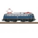 Class 110 Electric - Sound and DCC -- German Federal Railroad DB 110 461-1 (Era IV 1978, cobalt blue, black, silv, HO, Trix 2277