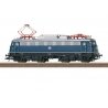 Class 110 Electric - Sound and DCC -- German Federal Railroad DB 110 461-1 (Era IV 1978, cobalt blue, black, silv, HO, Trix 2277