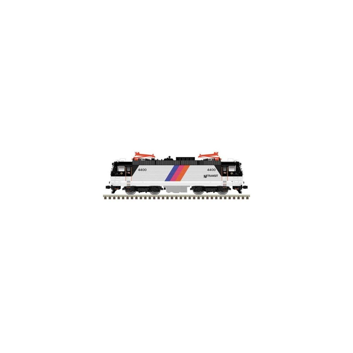 ALP-44 Electric - LokSound and DCC - Master(R) Gold -- NJ Transit 4424 (silver, black, blue, magenta, orange), HO, Atlas Model R