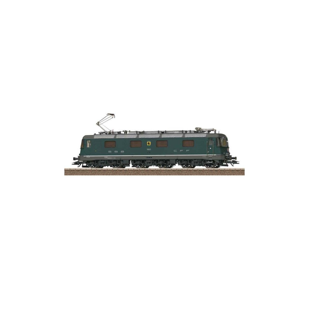Class Re 620 Electric - Sound and DCC -- Swiss Federal Railways SBB 620 063-8 Eglisau (Era VI, Fir Green, gray), HO, Trix 22773