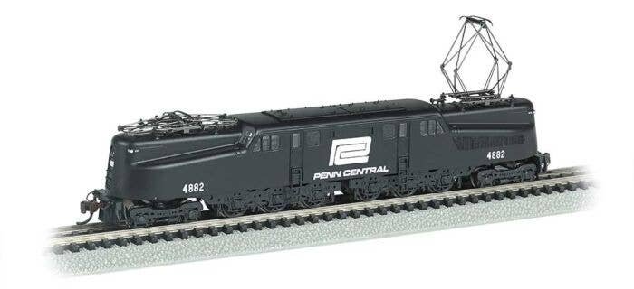 GG1 Electric - Standard DC -- Penn Central 4882 (black, Large Logo), N, Bachmann Industries 65255