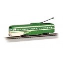 PCC Streetcar - Standard DC -- Painted, Unlettered (green, cream), HO, Bachmann Industries 60513