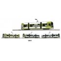 Hiroden Type 1000 Light Rail Vehicle - Standard DC -- Hiroshima Electric Railway (Green Mover LEX, white, green), N, Kato USA In