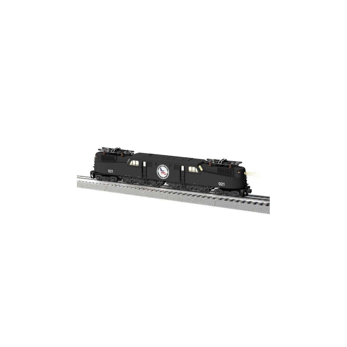 GG1 Electric - 3-Rail w/Legacy Sound & Control - Vision -- Amtrak 921 (black, white, Buy U.S. Savings Bonds Logo), O, Lionel 253