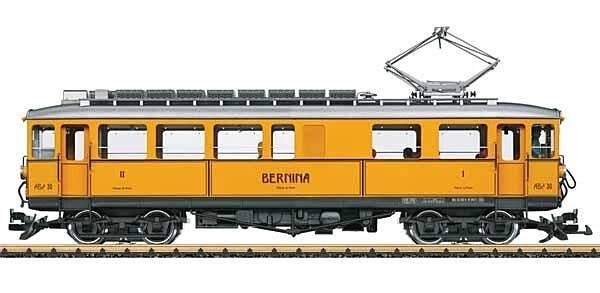 Class ABe 4/4 Electric Railcar - Sound and DCC -- Rhaetian Railway RhB 30 (Era VI, Bernina Scheme, yellow, silver), G, LGB 25392