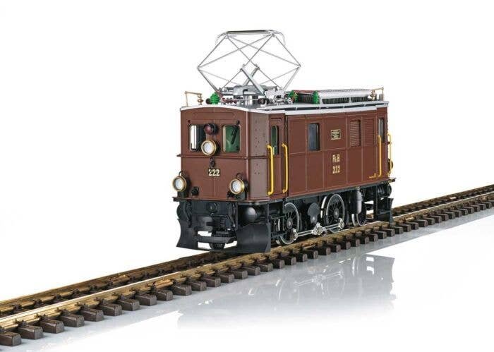 Class Ge 2/4 Electric - Sound and DCC -- Rhaetian Railroad RhB 222 (Era VI, brown, silver, black), G, LGB 24451