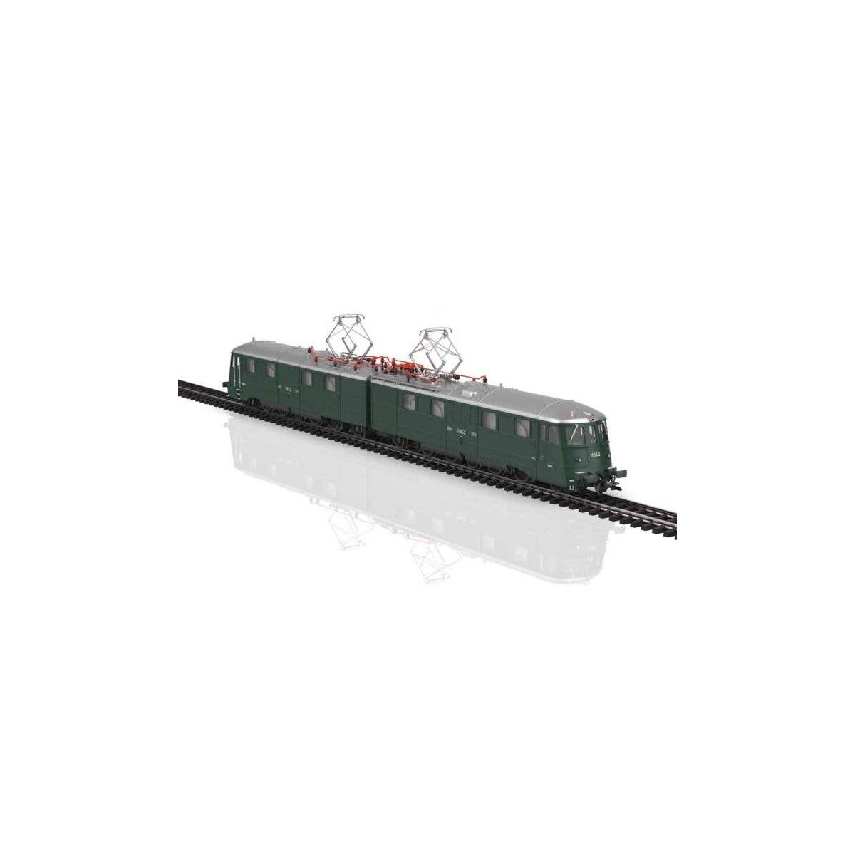 Class Ae 8/14 Double-Unit Electric - Sound and DCC -- Swiss Federal Railways SBB 11852 (Era IV 1970s, green silver), HO, Trix 25