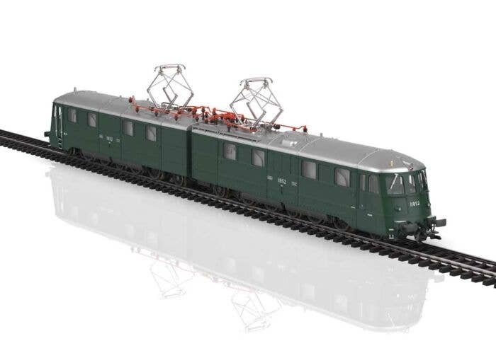 Class Ae 8/14 Double-Unit Electric - Sound and DCC -- Swiss Federal Railways SBB 11852 (Era IV 1970s, green silver), HO, Trix 25