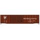 50' Riveted Double-Door Boxcar w/High Ladders & Roofwalk - Kit - Pennsylvania Railroad - H0 - Walthers 112-52041