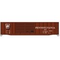 50' Riveted Double-Door Boxcar w/High Ladders & Roofwalk - Kit - Pennsylvania Railroad - H0 - Accurail Inc 52041