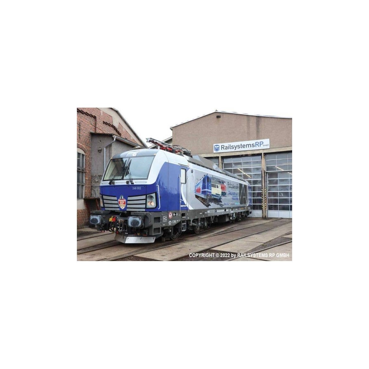 Siemens Vectron Class 248 Electric - Sound and DCC -- Railsystems RP (Era VI, blue, gray, Marklin Scheme), N, Trix 16248