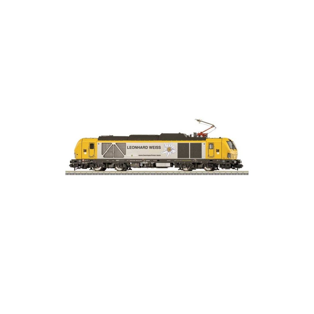 Siemens Vectron Class 248 Dual-Power - Sound and DCC - Minitrix -- Leonhard Weiss 248 040 (Era VI 2023, yellow, gray), N, Trix 1