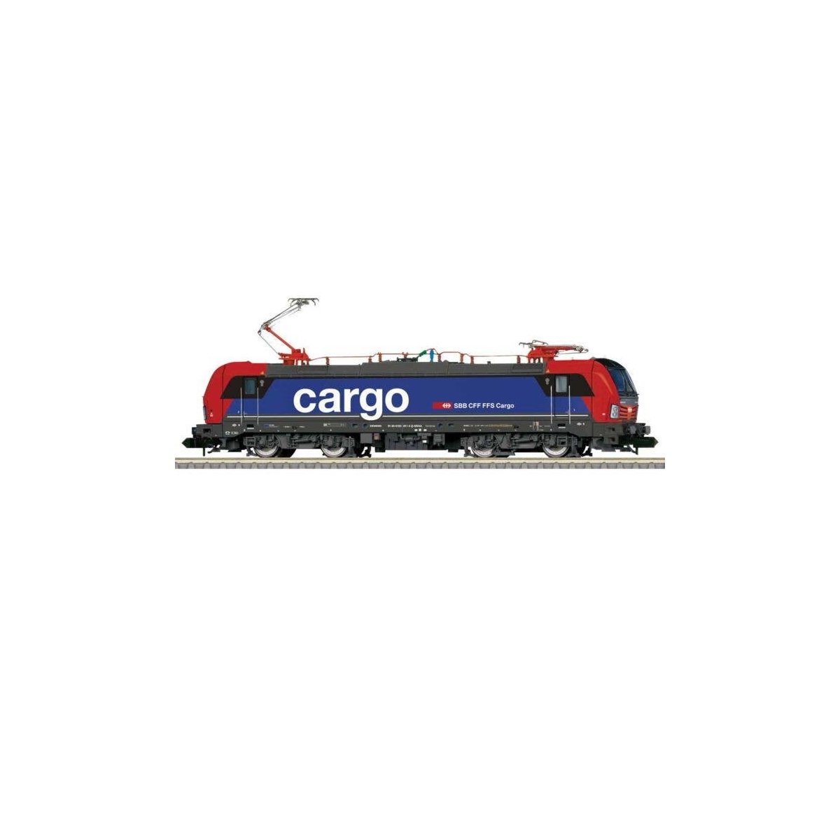 Siemens Vectron Class 193 Electric - Sound and DCC - Minitrix -- SBB Cargo (Era VI 2024, blue, red, black), N, Trix 16837
