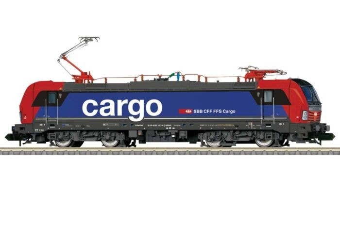 Siemens Vectron Class 193 Electric - Sound and DCC - Minitrix -- SBB Cargo (Era VI 2024, blue, red, black), N, Trix 16837