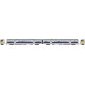 Budd M3 Electric 2-Railcar Set - Sound and DCC -- Long Island/MTA 9927, 9928 (silver, no stripe, yellow ends), HO, Rapido Trains