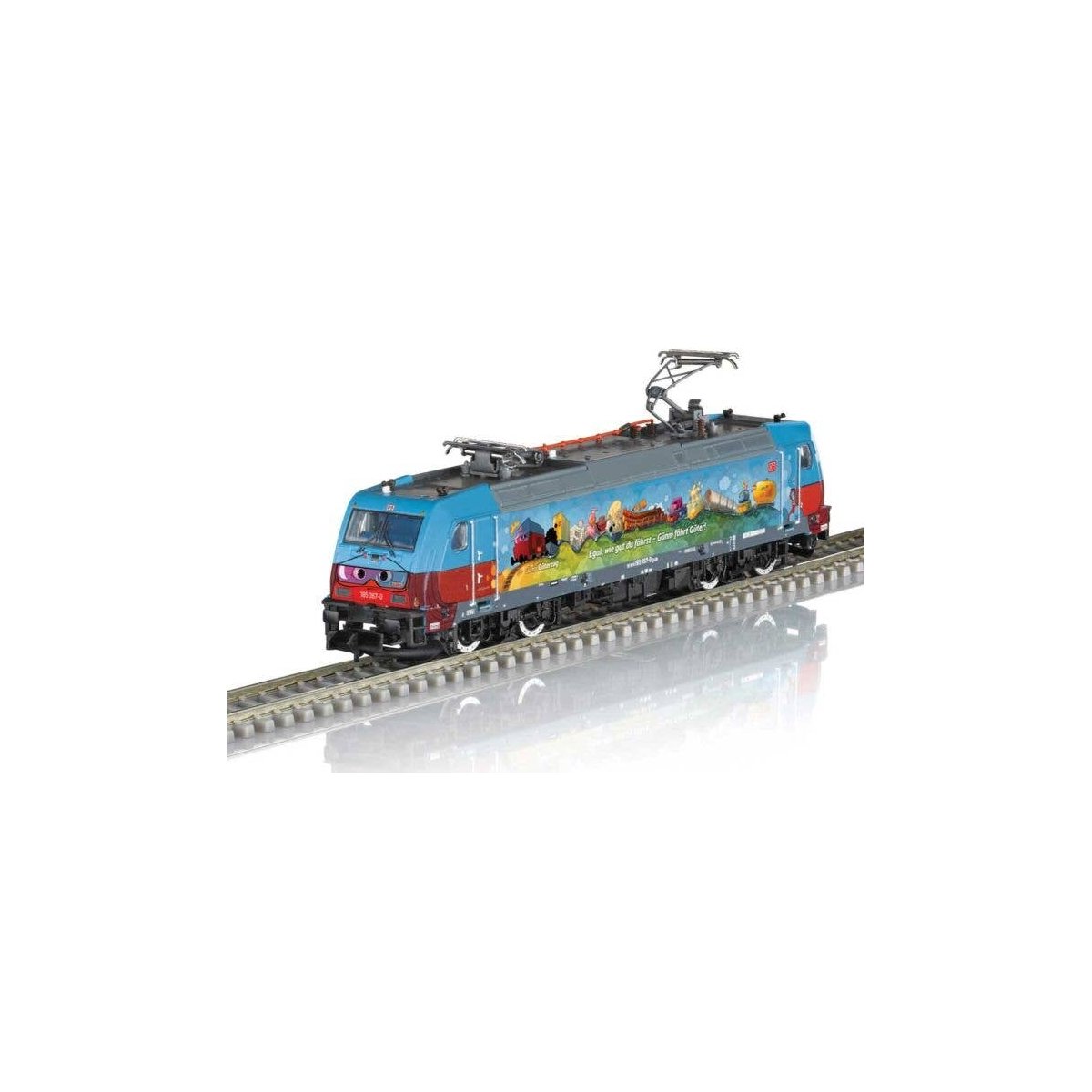 Bombardier Traxx F 140 AC 2 Class 185.2 Electric - Sound and DCC - Minitrix -- German Railroad DB AG 185 367-0 Gunni Guterzug (