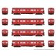Toronto G-Class Subway A-B-B-A Set - Standard DC -- Toronto Transit Commission 5016, 5217, 5216, 5017, HO, Rapido Trains Inc 206
