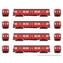 Toronto G-Class Subway A-B-B-A Set - Standard DC -- Toronto Transit Commission 5016, 5217, 5216, 5017, HO, Rapido Trains Inc 206