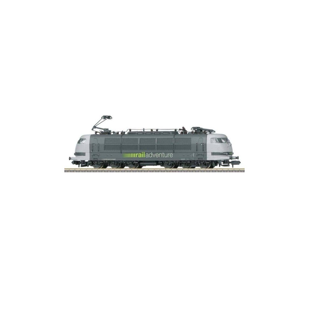 Class 103.1 Electric - Sound and DCC-SX - Minitrix -- RailAdventure 103 222-6 (Era VI 2018, gray, green), N, Trix 16346