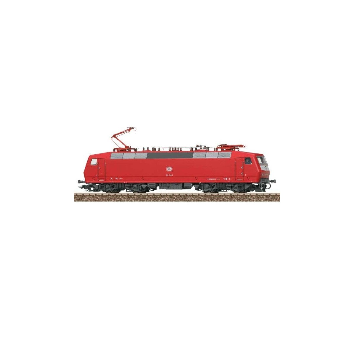 Class 120 Electric - Sound and DCC -- German Federal Railroad DB 120 120-1 (Era IV 1987, red, gray), HO, Trix 22198