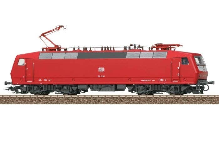 Class 120 Electric - Sound and DCC -- German Federal Railroad DB 120 120-1 (Era IV 1987, red, gray), HO, Trix 22198