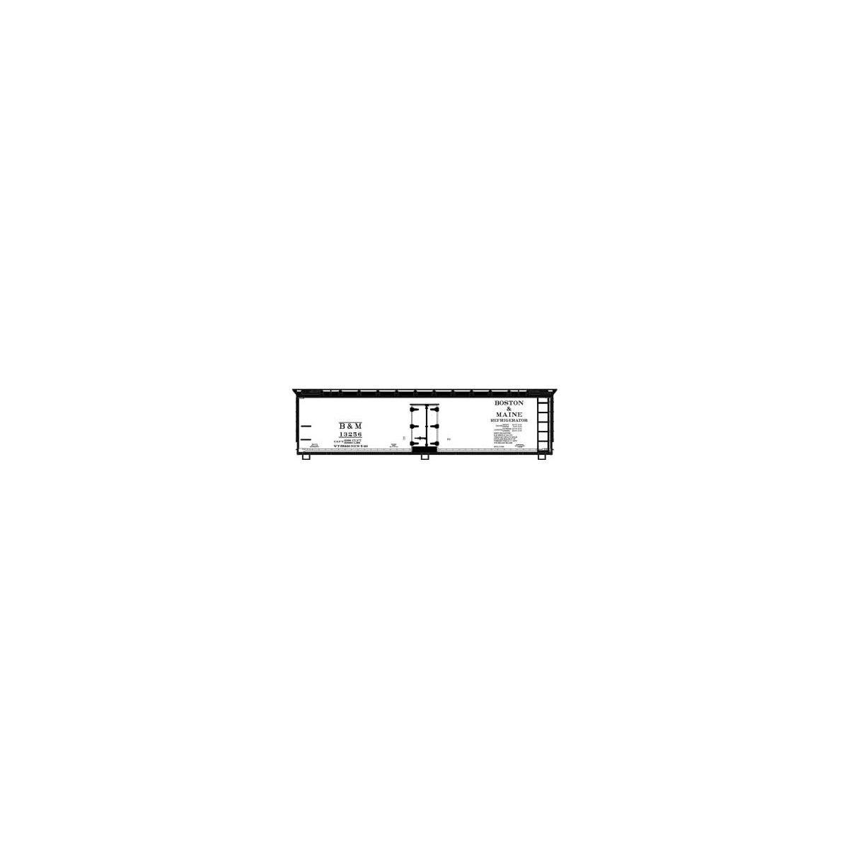 40' Wood Reefer - Kit - Boston & Maine - H0 - Walthers 112-81562