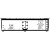 40' Wood Reefer - Kit - Boston & Maine - H0 - Walthers 112-81562