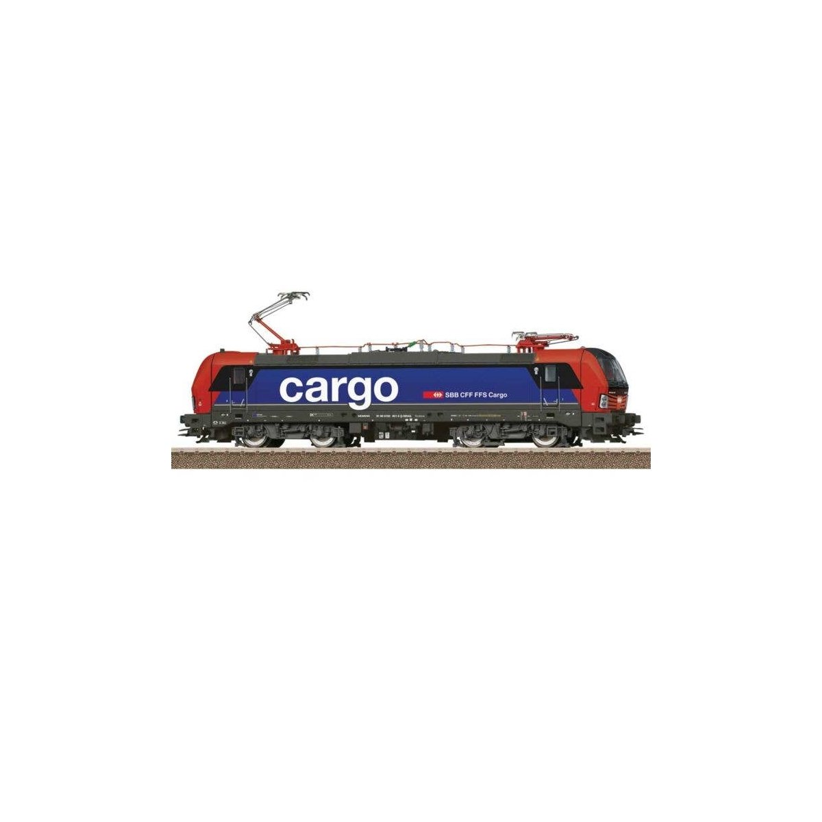 Siemens Vectron Class 193 Electric - Sound and DCC -- SBB Cargo (Era VI 2024, blue, red, black), HO, Trix 25210