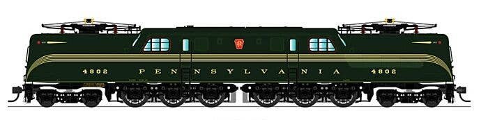 GG1 Electric w/Sound & DCC - Paragon3 -- Pennsylvania Railroad 4802 (Brunswick Green, 5-Stripe, Roman Lettering), N, Broadway Li