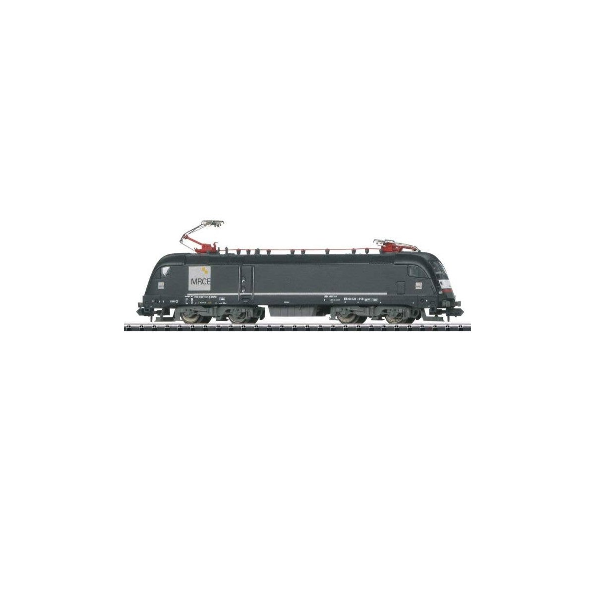 Class 182 Electric - Sound & DCC - Minitrix -- Mitsui Rail Capital Europe MRCE 182 518-1 (Era VI 2000, black, gray), N, Trix 169