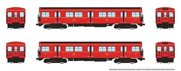 Toronto G-Class Subway A-B Set - Standard DC -- Toronto Transit Commission 5098, 5099, HO, Rapido Trains Inc 206003