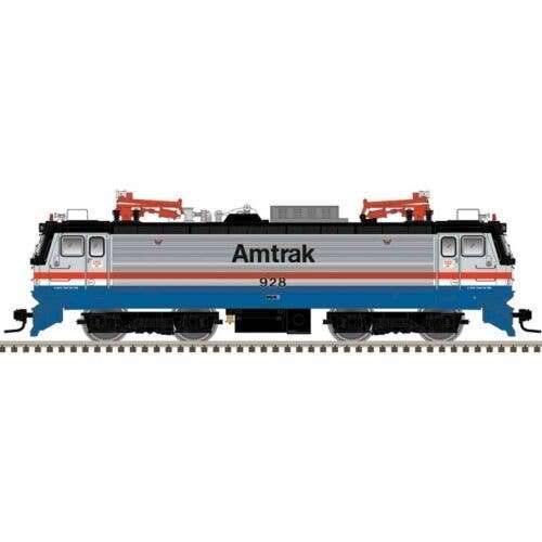 AEM-7 Electric - Standard DC - Master(R) Silver -- Amtrak 928 (Phase III Late 1990s, silver, blue, red, white, black), HO, Atlas
