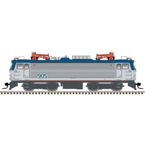 AEM-7 Electric - Standard DC - Master(R) Silver -- Amtrak 924 (Phase V, silver, blue, red, No Travelmark Logo), HO, Atlas Model 