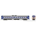 Budd RDC-1 Phase 1b - Sound and DCC -- Metro-North 65 (stainless, blue, red, black), HO, Rapido Trains Inc 16823