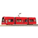 Mightram Modern Articulated Streetcar Light Rail Vehicle - Satandard DC -- Red, N, Kato USA Inc 148052