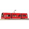 Mightram Modern Articulated Streetcar Light Rail Vehicle - Satandard DC -- Red, N, Kato USA Inc 148052