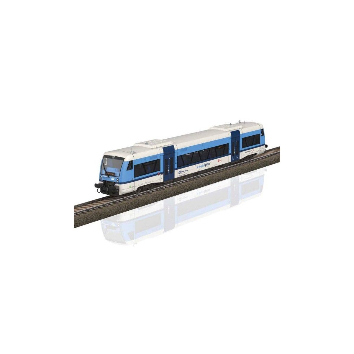 Regio Shuttle RS1 Class 650 Diesel Powered Rail Car - Sound and DCC -- Czech State Railroad CD 840 006-1 (Era VI 2020, blue, whi