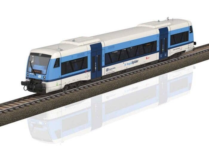 Regio Shuttle RS1 Class 650 Diesel Powered Rail Car - Sound and DCC -- Czech State Railroad CD 840 006-1 (Era VI 2020, blue, whi