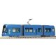 Mightram Modern Articulated Streetcar Light Rail Vehicle - Satandard DC -- Blue, N, Kato USA Inc 148051