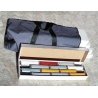 Hobby Tote System w/Nylon Carrying Case - 5 Low-Sided Containers - H0 - Walthers 116-19256