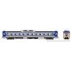 Budd RDC-1 Phase 1b - Standard DC -- Metro-North 56 (stainless, blue, red, black), HO, Rapido Trains Inc 16322