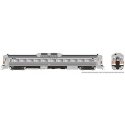 Budd RDC-1 Phase 1b - Standard DC -- New Haven 27 (McGinnis, stainless, white, red, black), HO, Rapido Trains Inc 16324