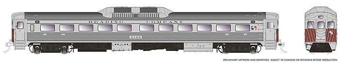 Budd RDC-1 Phase 1b - Standard DC -- SEPTA 9163 (Ex-Reading, stainless, orange, black), HO, Rapido Trains Inc 16336