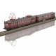 Class ET 85 Rail Car & Trailer Set - Sound and DCC -- German Federal Railroad DB ET 85 21, ES 85 20(Era III 1958, maroon, gray)