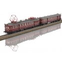 Class ET 85 Rail Car & Trailer Set - Sound and DCC -- German Federal Railroad DB ET 85 21, ES 85 20(Era III 1958, maroon, gray)